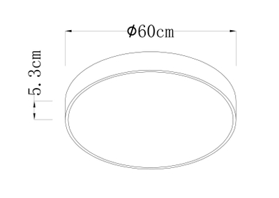 Потолочный светильник Arte Lamp ARENA A2673PL-1BK, 1хLED