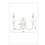 Бра Arte Lamp COLLINETTA A4094AP-2WH, 2хE14