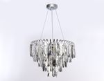 Подвесная люстра с хрусталем TR5255/8 CH/CL хром/прозрачный E27*8 max 40W D500*350