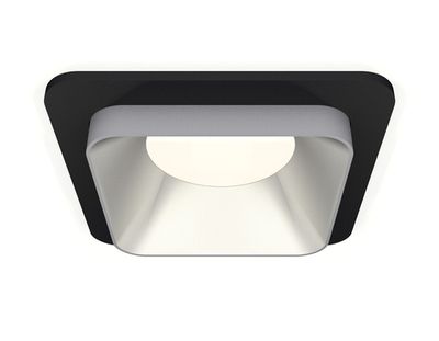 Комплект встраиваемого светильника XC7902003 SBK/SSL черный песок/серебро песок MR16 GU5.3 (C7902, N7703)