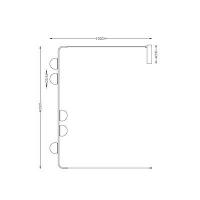 Подвесной светильник Arte Lamp POPLAR A2174SP-5BK, 5хLED