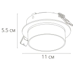 Точечный встраиваемый светильник Arte Lamp IMAI A2264PL-1BK, GX53