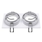 Точечный встраиваемый светильник ARTE LAMP TARF A2178PL-2WH, 2хGU10