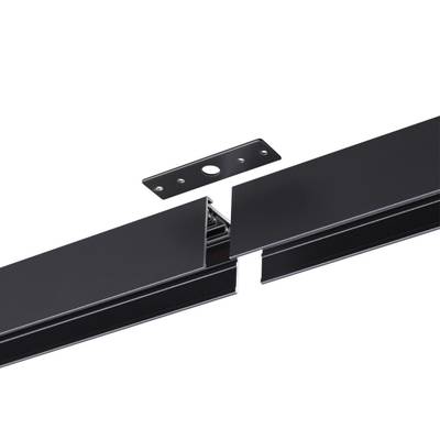 135300 PORT NT25 200 черный Шинопровод накладной/подвесной в комплекте заглушки 2шт, крышка и соединит. планка, 2м IP20 90-240V VECTOR