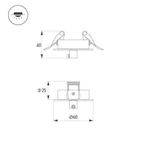 Чаша потолочная встраиваемая SPX-CANOPY-R60-C6.5 (WH) (Arlight, Металл)