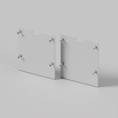 Комплект заглушек (для профиля 50×50) 2 шт., ALM-5050-S-EC 642046. TM Maytoni