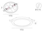 Встраиваемый светильник Arte Lamp MESURA A7979PL-1WH, LED