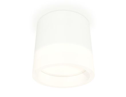 Комплект накладного светильника с акрилом XS8110001 SWH/FR белый песок/белый матовый GX53 (C8110, N8401)