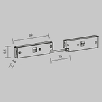 Коннектор питания угловой с проводом 1см Levity, TRA184CPC-1B-3. TM Maytoni