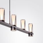 7143/45L HIGHTECH ODL26 Подвесной светильник  черный gun powder/акрилл/металл IP20 LED 40W 2470Лм 3000K 180° 220V DEFANCE