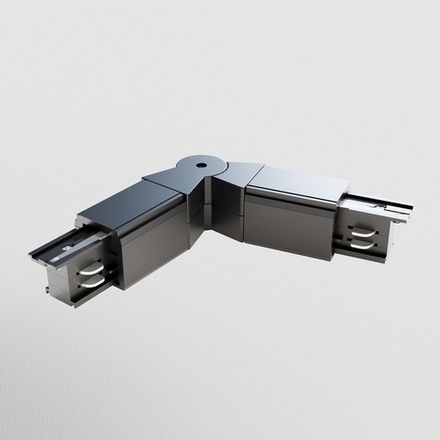 Коннектор поворотный шарнирный Trinity черный, TRA005CS-31B. TM Maytoni