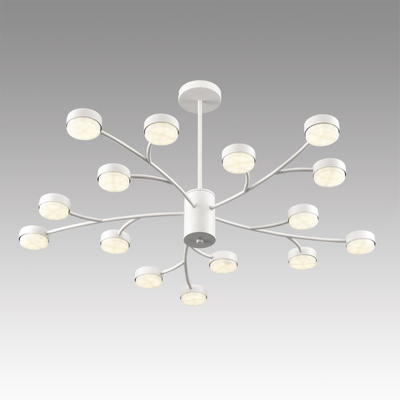 8265/15 COMFI LN26 233 металл/металл белый/белый Люстра GX53 LED 15*7W 220V TORINA
