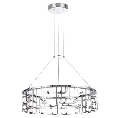 7059/44L HIGHTECH ODL26 Подвесной светильник  нерж/сталь хром IP20 LED 44W 3960Лм 3000K 220V ZAHA