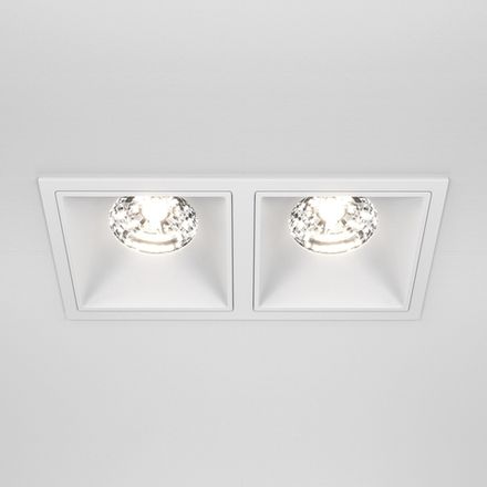 Встраиваемый светильник Alfa LED 4000K 2x15Вт 36° Dim Triac, DL043-02-15W4K-D-SQ-W. TM Maytoni
