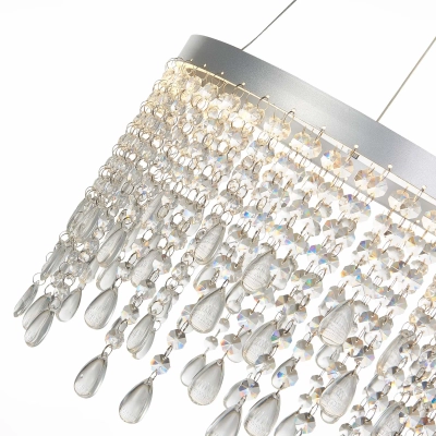 SL6201.103.24 Люстра подвесная ST-Luce Серебристый/Прозрачный LED 1*24W 3000K/4000K/6000K