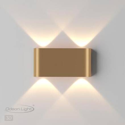 3893/4WL HIGHTECH ODL20 363 золотистый/металл Настенный светильник LED 3000K 4W 220V MAGNUM