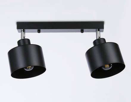 Настенно-потолочный спот в стиле лофт TR8142/2 BK черный E27*2 max 40W 340*120*180 (Уценка по качеству)