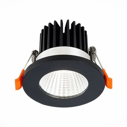 ST704.448.10 Св-к встр. Черный LED 1*10W 4000K 900Lm Ra&gt;90 38° IP20 D80xH60 170-240V