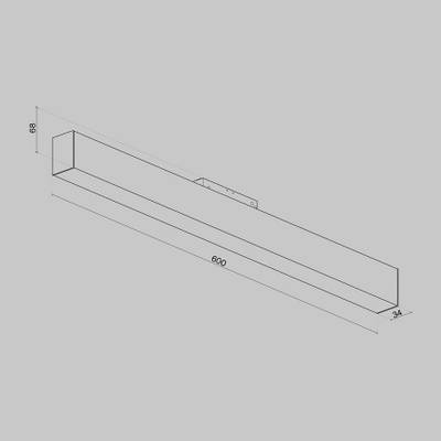 Трековый светильник Basis S35 3000K 20Вт 120°, TR012-2-20W3K-B. TM Maytoni