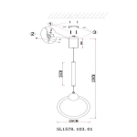 SL1578.103.01 Подвес ST-Luce Хром/Белый,Хром LED 1*15W 3000K