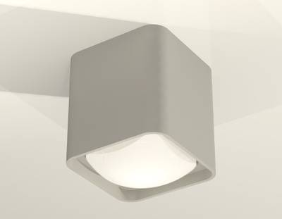 Комплект накладного светильника с акрилом XS7842011 SGR/FR серый песок/белый матовый MR16 GU5.3 (C7842, N7756)