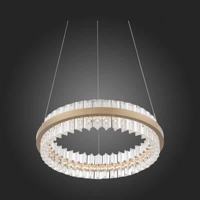 SL383.203.01 Светильник подвесной ST-Luce Золотистый/Золотистый, Прозрачный LED 1*34W 3000K