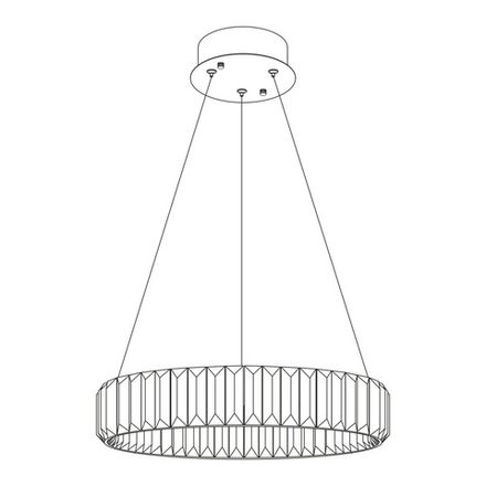 Citilux Чезаре CL338141 LED Люстра хрустальная с пультом Хром