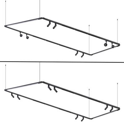 359390 KONST NT24 049 черный Ввод питания с гибким угловым соединителем «L» и проводом-подвесом (длина провод – 2м) без базы IP20 48V GLAT