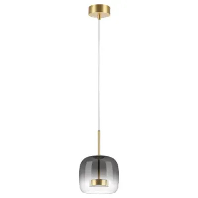 804008 Люстра CUPOLA LED 9W 450LM ЗОЛОТО/ДЫМЧАТЫЙ 3000K Lightstar