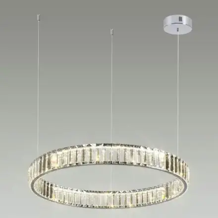 4930/36L L-VISION ODL24 591 хром/прозрачный металл/хрусталь Люстра LED 36W 4000K 4280Лм VEKIA