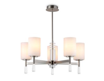 Светильник подвесной LH56251/5 SN/FR никель/белый матовый E27/5 max 60W D600*590