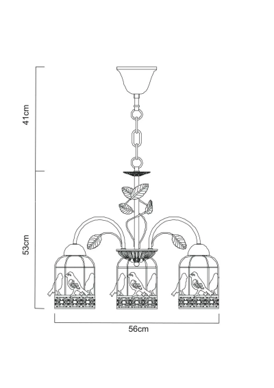 Подвесная люстра Arte Lamp CINCIA A5090LM-5WG, 5хE27