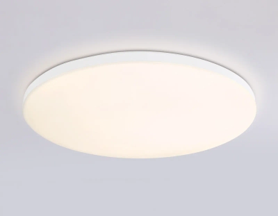 Потолочный светодиодный светильник с Wi-Fi Яндекс Алисой/Tuya/Smart Home/Alexa FZ2002 WH белый IP54 25W 3000K-6500K+RGB D370*55 (ПДУ ИК)