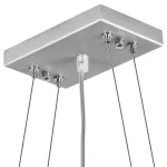 802130 Подвес NUBI 3х40W E27 ХРОМ/БЕЛЫЙ