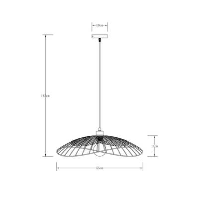 Подвесной светильник Arte Lamp WOODSTOCK A7061SP-1BK, 1хE27