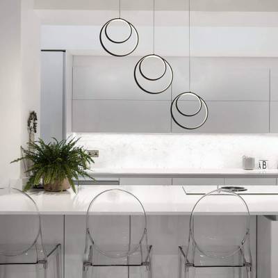 Подвесной светильник 90308/3 черный, LED