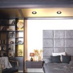 358790 SPOT NT21 280 черный Светильник встраиваемый светодиодный IP20 LED 15W 4000K 1600Лм 110-265V BIND
