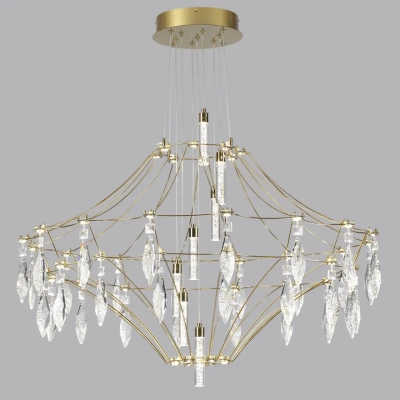 7000/51CL CLASSIC ODL_EX25 069 Потолочный светильник металл/хрусталь/нерж сталь IP20 LED 51W 4000K 220-240V FLAMENCO
