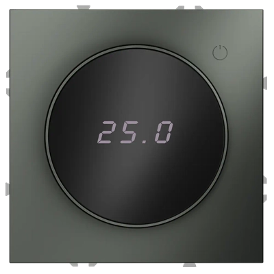 VLS070106 Терморегулятор электронный VOLTUM S70 с индикацией и датчиком, для теплого пола, (титан). (ТМ Maytoni)