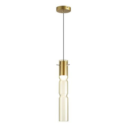 5059/5LA PENDANT ODL24 459 золотой/янтарный/металл/стекло Подвес LED 5W 3000K SCROW