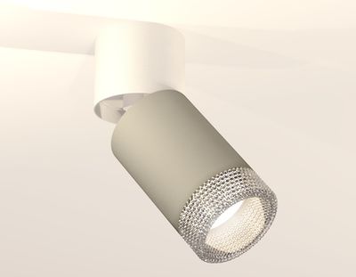 Комплект накладного поворотного светильника XM6314031 SGR/WH/CL серый песок/белый/прозрачный MR16 GU5.3 (A2220, C6314, N6150)