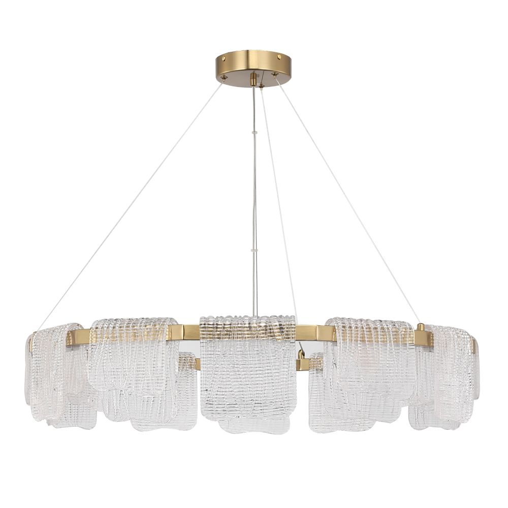 SL6021.203.66 Светильник подвесной ST-Luce золотистый/прозрачный LED 1*66W 4000K