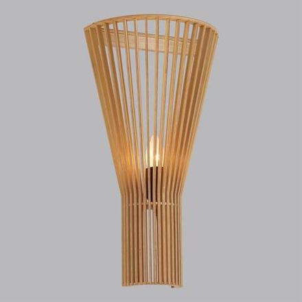 8384/1W ECO LN26 323 бежевый металл/дерево Бра E27 60W 220V GERDA