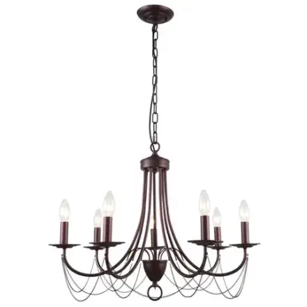 Подвесная люстра Plini 2590-7P, 7*E14*40W. ТМ F-Promo