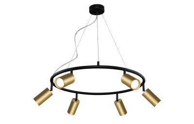 Светильник подвесной Crystal Lux CLT 015C6 D600 BL-GO 1400/250