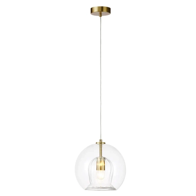 Светильник подвесной Crystal Lux LUISA SP1 BRASS/TRANSPARENT 0840/201