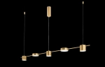 Светильник подвесной Crystal Lux TRISTAN SP5 L1200 GOLD 3691/205