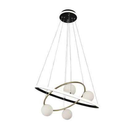 Подвесная люстра Orbium 4184-6P, 4*G9LED*10W+ LED*70W + LED*20W, 4050LM, 3000-6000K. ТМ F-Promo