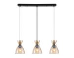 Светильник подвесной TR3404/3 BK/FGD/TI черный/золото/янтарь E27/3 max 60W 550*135*1000