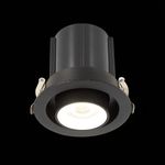 ST702.438.12 Св-к встр. Черный LED 1*12W 3000K 900Lm Ra80 24° IP20 D90xH92 180-240V
